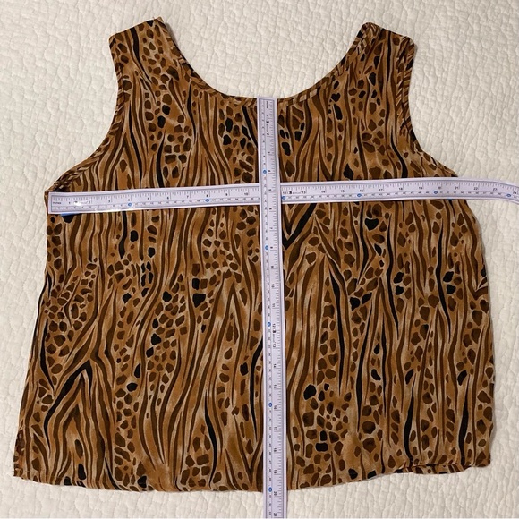 [NOT MICHAEL] Jordan Animal Print Blouse & Camisole Set | Vintage | Flowy - Picture 6 of 13